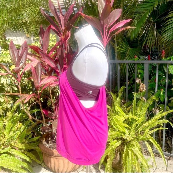 Athleta Hidden Agenda Brown Berry Bra Tank - Picture 3 of 7